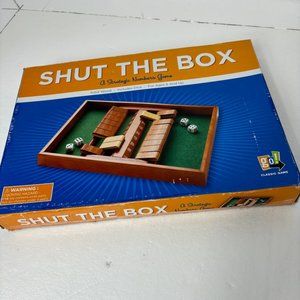Wooden Shut the Box GO Classic Game Set New Old Stock